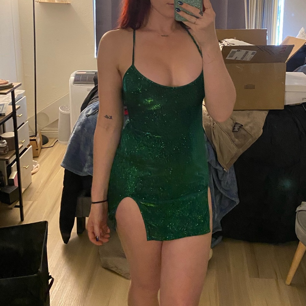 SHEIN split hem glitter dress - Picture 3 of 3